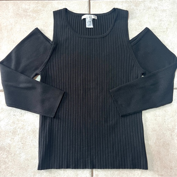 Design History Cold-Shoulder Silk Blend Sweater - Picture 8 of 10